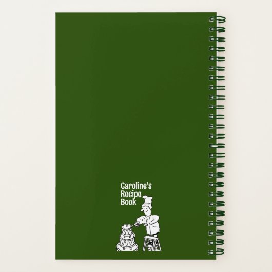 Leuk Vrouw Cook's kookrecept Notitieboek (Achterkant)