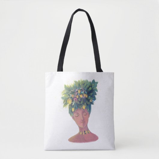 Leuk vrouwenportret tote bag (Voorkant)