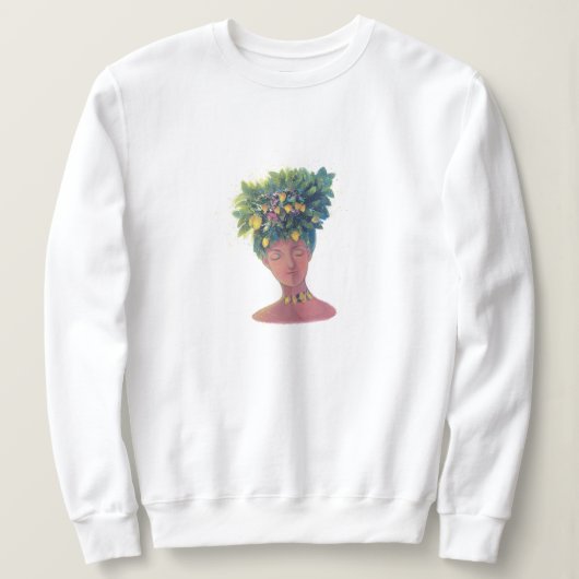 Leuk vrouwenportret trui (Design voorkant)