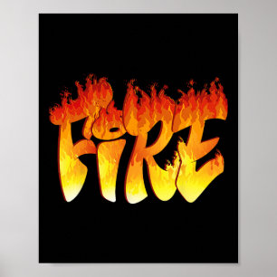Leuk vuur en ijskostuum Halloween Family Matching Poster