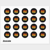 Leuk vuur en ijskostuum Halloween Family Matching Ronde Sticker (Vel)