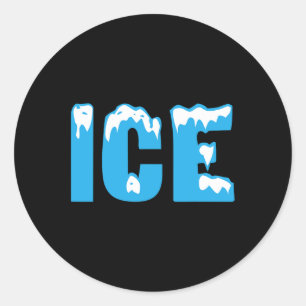 Leuk vuur en ijskostuum Halloween Family Matching Ronde Sticker