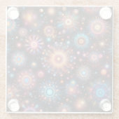 leuk vuurwerk glazen onderzetter (Achterkant)