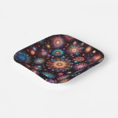 leuk vuurwerk papieren bordje (Gebogen)