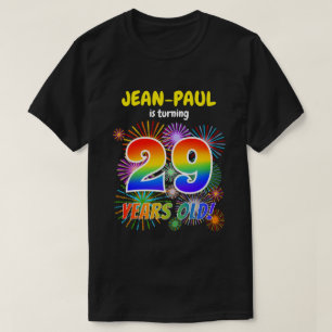 Leuk Vuurwerk, Regenboogblik "29", 29e Verjaardag T-shirt