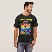 Leuk Vuurwerk, Regenboogblik "66", 66e Verjaardag T-shirt (Voorkant volledig)
