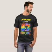 Leuk Vuurwerk, Regenboogblik "67", 67ste Verjaarda T-shirt (Voorkant volledig)