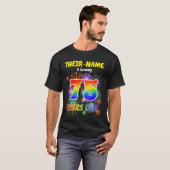 Leuk Vuurwerk, Regenboogblik "75", 75e Verjaardag T-shirt (Voorkant volledig)