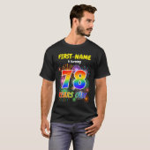 Leuk Vuurwerk, Regenboogblik "78", 78ste Verjaarda T-shirt (Voorkant volledig)