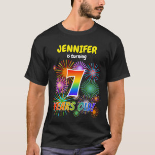 Leuk Vuurwerk, Regenboogblik "7", 7de Verjaardag T-shirt
