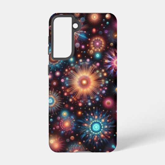 leuk vuurwerk samsung galaxy hoesje (Achterkant)