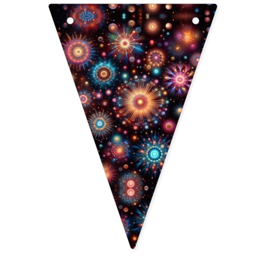 leuk vuurwerk vlaggetjes (Derde vlag)