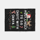 Leuk Waarschijnlijk Grappig Verhaal Kerstpyjama F Fleece Deken (Voorkant (Horizontaal))