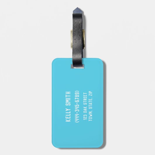 Leuk walvis Bagagelabel (Achterkant verticaal)