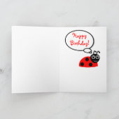 Leuk wat een Lieveheersbeestje Gelukkige Kaart (Binnen)