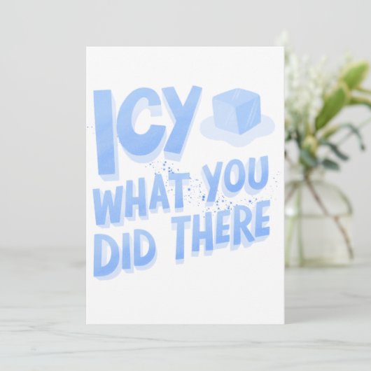 Leuk wat je daar hebt gedaan, grappig kaart (Staand voorkant)