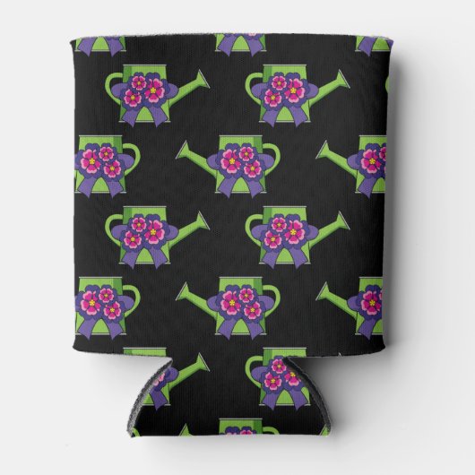 Leuk Watering Can met Bloemen Boeket Blikjeskoeler (Voorkant)