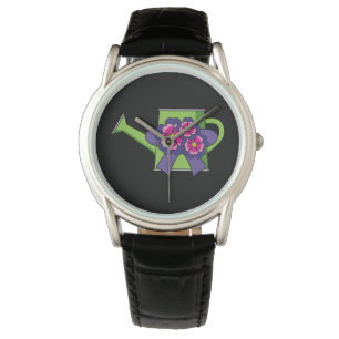 Leuk Watering Can met Bloemen Boeket Horloge