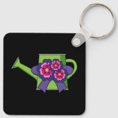 Leuk Watering Can met Bloemen Boeket Sleutelhanger (Achterkant)