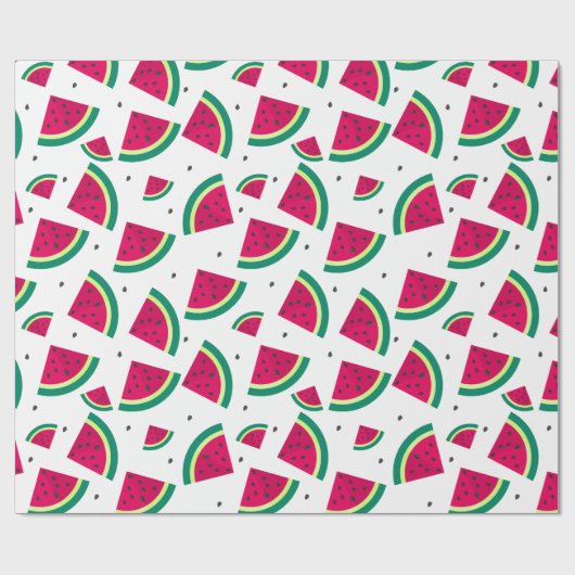 Leuk Watermeloen 1e Verjaardagsfeest Cadeaupapier (Vlak)