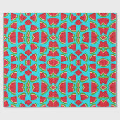 Leuk watermeloenpatroon cadeaupapier (Vlak)