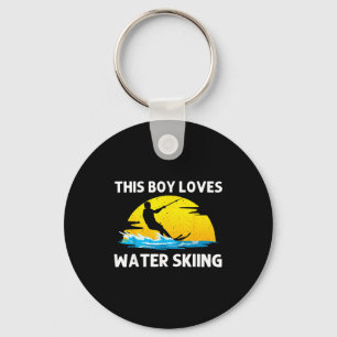 Leuk waterskiën voor jongens meisjes skisport skië sleutelhanger
