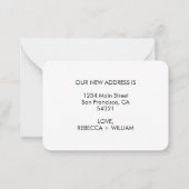 Leuk We hebben modern handgeschreven script hart v Notitiekaartje (Achterkant)