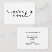 Leuk We hebben modern handgeschreven script hart v Notitiekaartje (Voorkant / Achterkant)