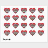 leuk we zijn geen sombere bende hart sticker 26c (Vel)