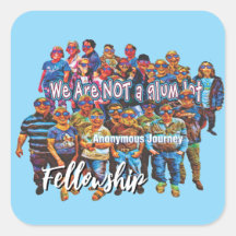 leuk we zijn geen sombere bende slogan sticker vie