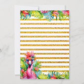 Leuk weelderig tropisch Afstuderen Luau Party Kaart (Achterkant)
