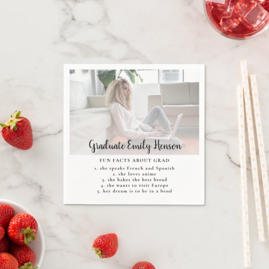 Leuk weetje Eenvoudig Afstuderen foto afstudeerfee Servet (Insitu)