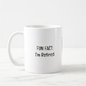 Leuk weetje gepensioneerde buschauffeur grappig pe koffiemok (Links)