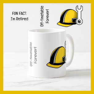 Leuk weetje ik ben gepensioneerde bouwvakker grapp koffiemok