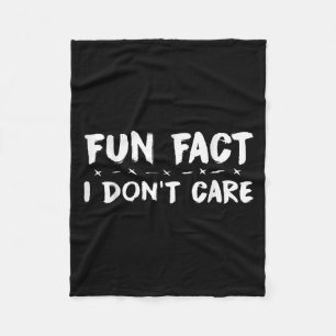 Leuk weetje, ik vind sarcastisch niet grappig fleece deken