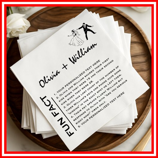 Leuk weetje Moderne elegante minimalistische moder Servet