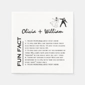 Leuk weetje Moderne elegante minimalistische moder Servet (Voorkant)