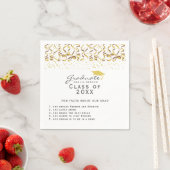 Leuk weetje over Afstuderen Gold Confetti Afstuder Servet (Insitu)