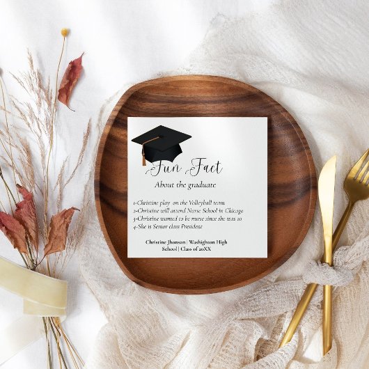 Leuk weetje over de afstuderen afstuderen servette servet