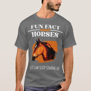 Leuk weetje over paarden paardenliefhebber t-shirt