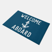 leuk WELKOM ABOARD-formulering met anker | VLOERMA Deurmat (Schuin)