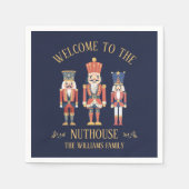 Leuk Welkom bij de Nuthouse Notenkraker Kerst Servet (Voorkant)