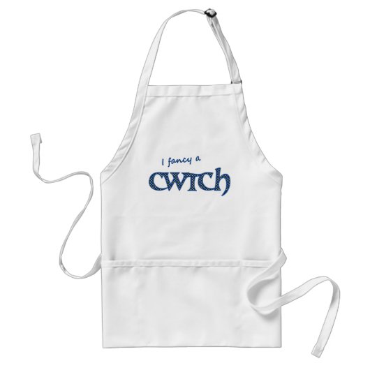 Leuk Welsh Catch Schort, Polka Dots Standaard Schort (Voorkant)