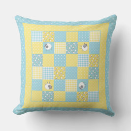 Leuk Welsh Schaap, Faux Patchwork, Kussen of Kusse