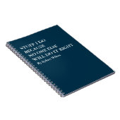 Leuk Werk Notitieboek voor Daders Die het Goed Doe (Rechterzijde)