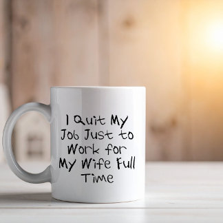  Leuk werk voor mijn vrouw Gepensioneerde echtgeno Koffiemok