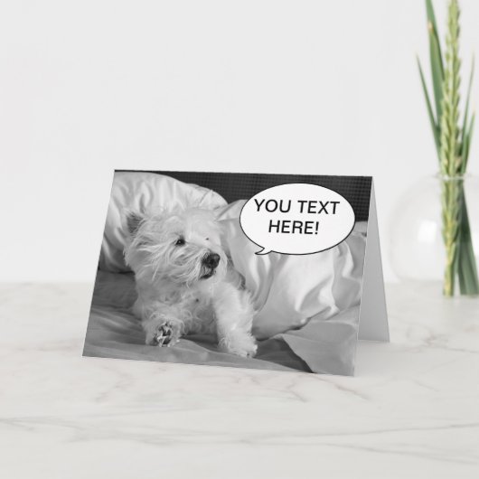 Leuk Westie hondwenskaart Kaart (Voorkant)