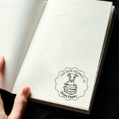 Leuk Whippet Dog Boek Rubberstempel