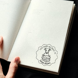 Leuk Whippet Dog Boek Rubberstempel