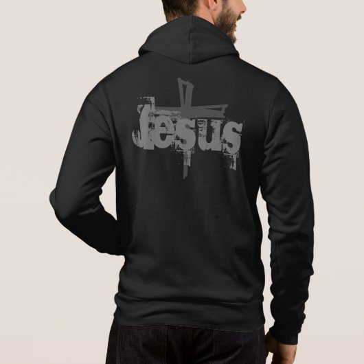 leuk wild JESUS CROSS | Hoodie (Achterkant)